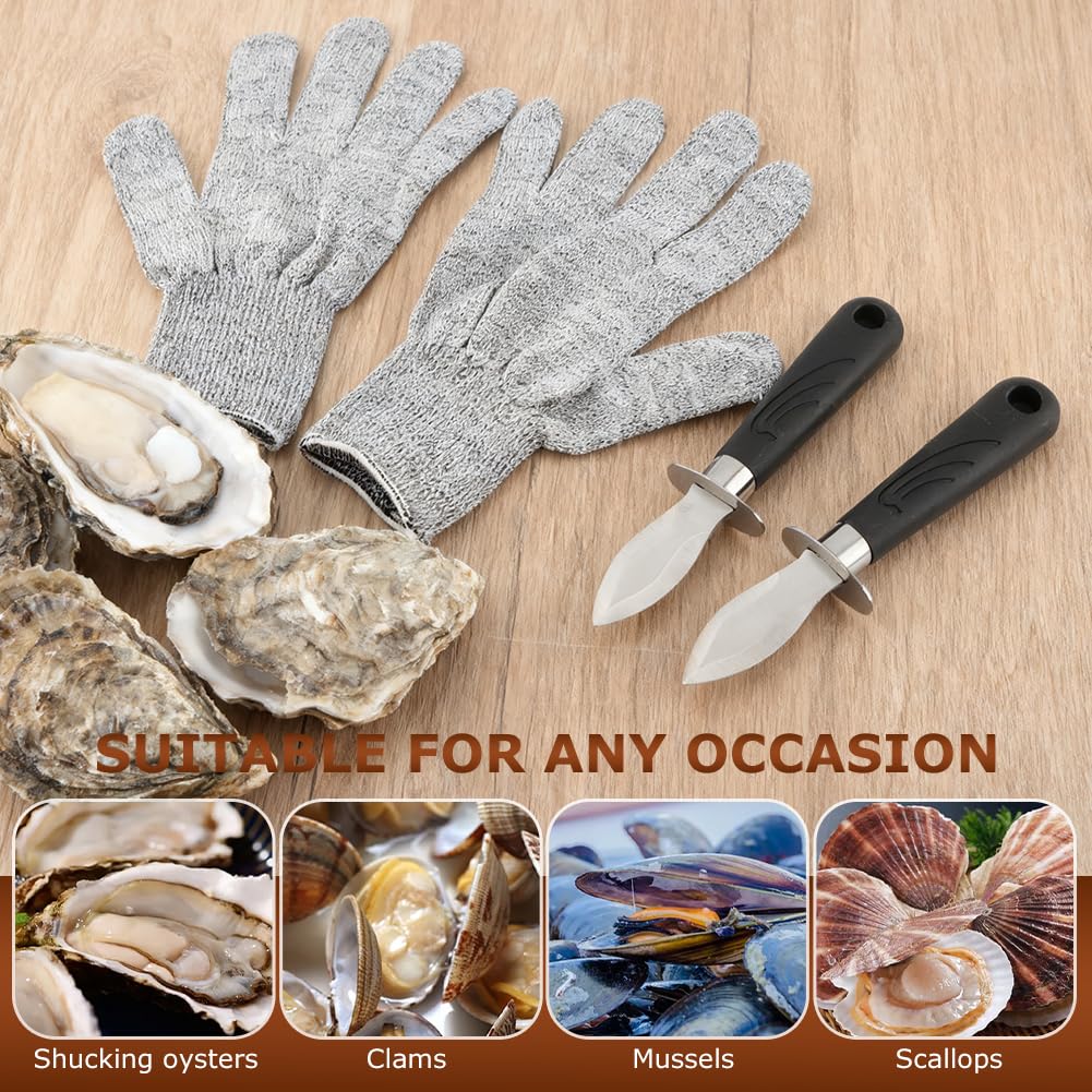 Gift-ready seafood shucker set for seafood lovers