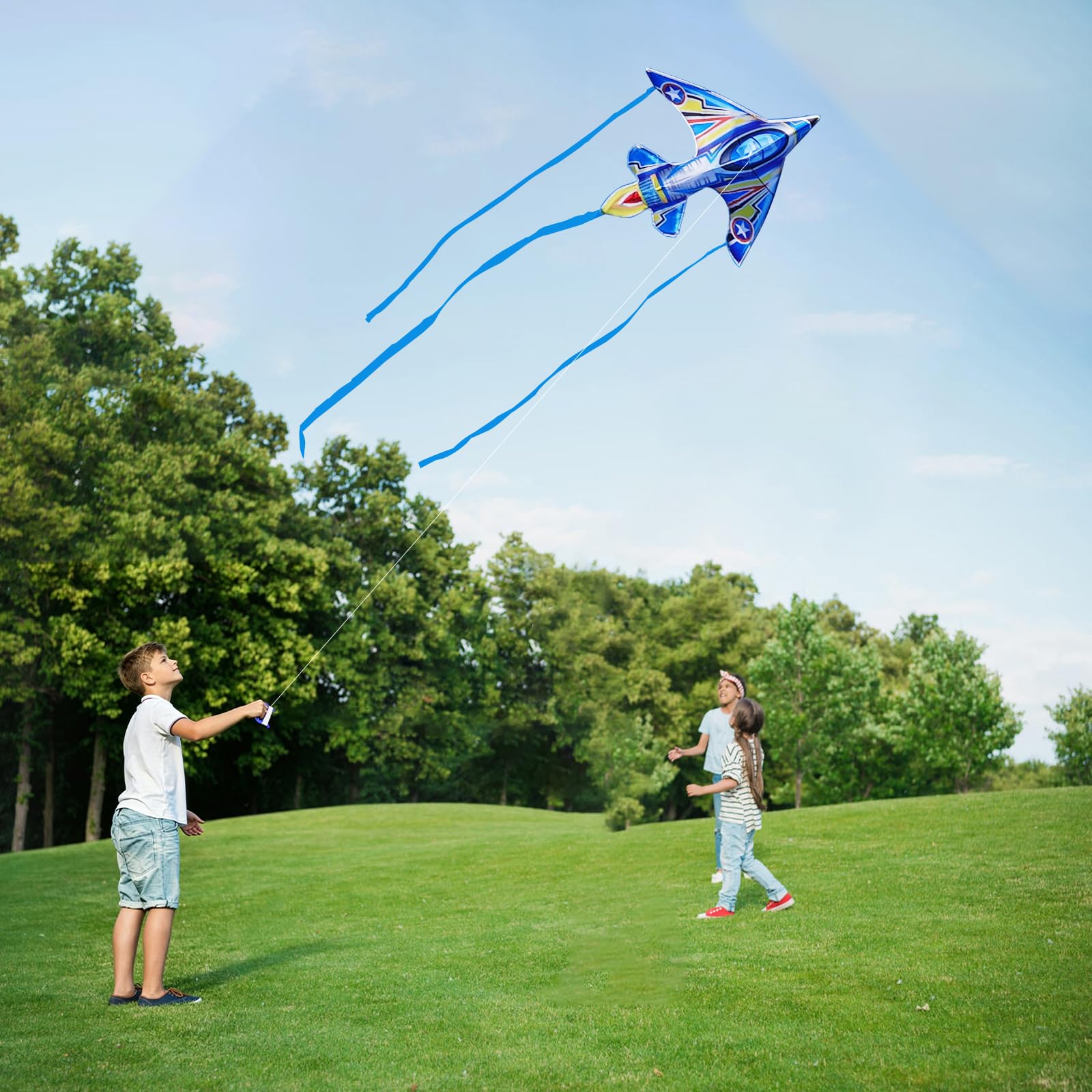 Compact packaged SGftre airplane kite ready to carry