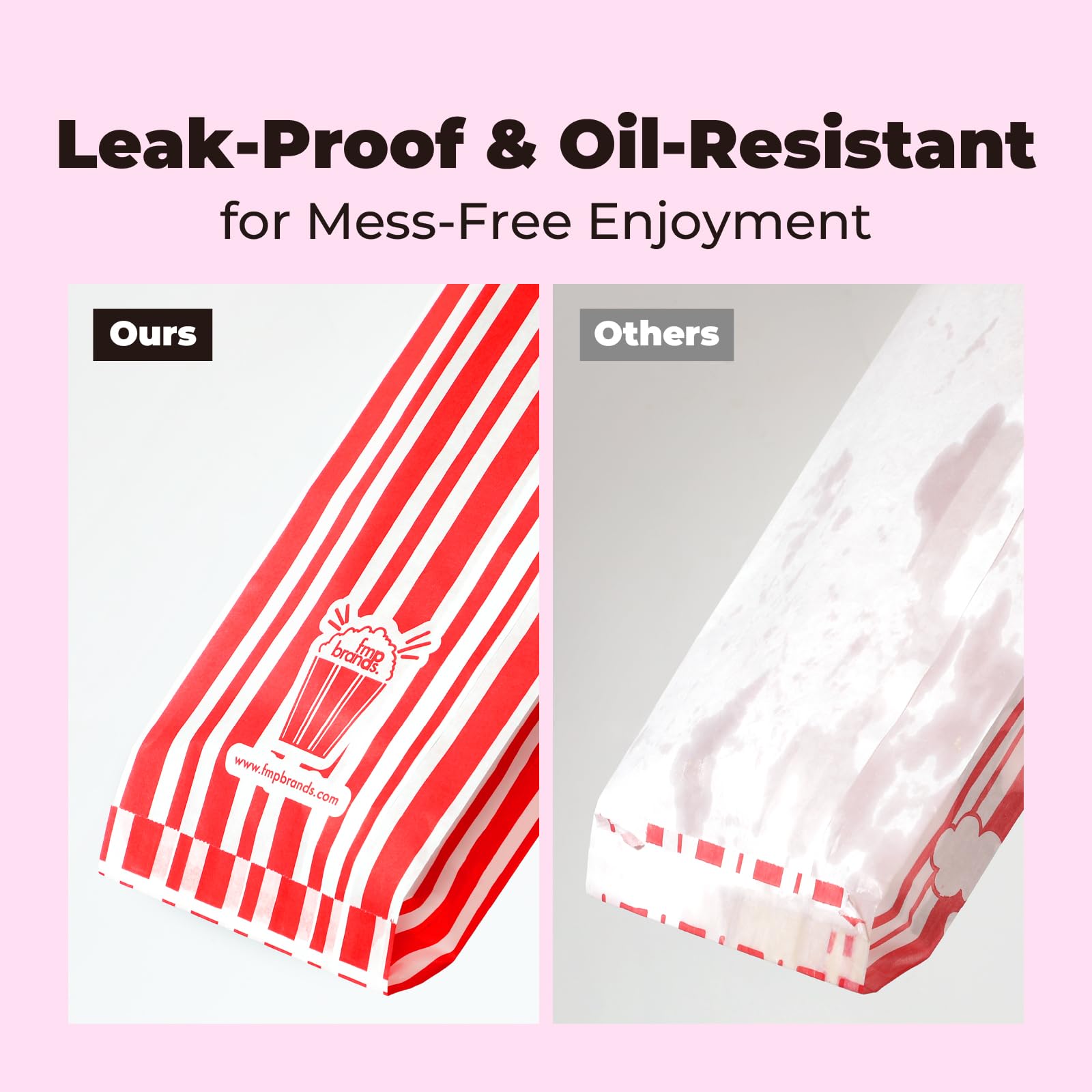 Grease proof popcorn bags bulk use