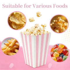 Square bottom popcorn box for stability