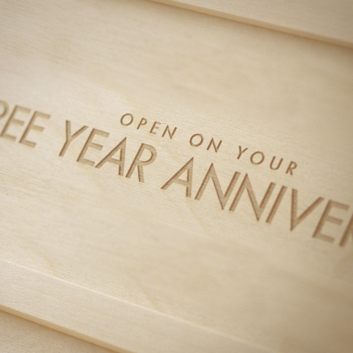 Handmade in USA Anniversary Wine Box Classic Trio