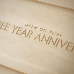 Handmade in USA Anniversary Wine Box Classic Trio