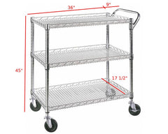 classics nsf certified rolling cart in kitchen use