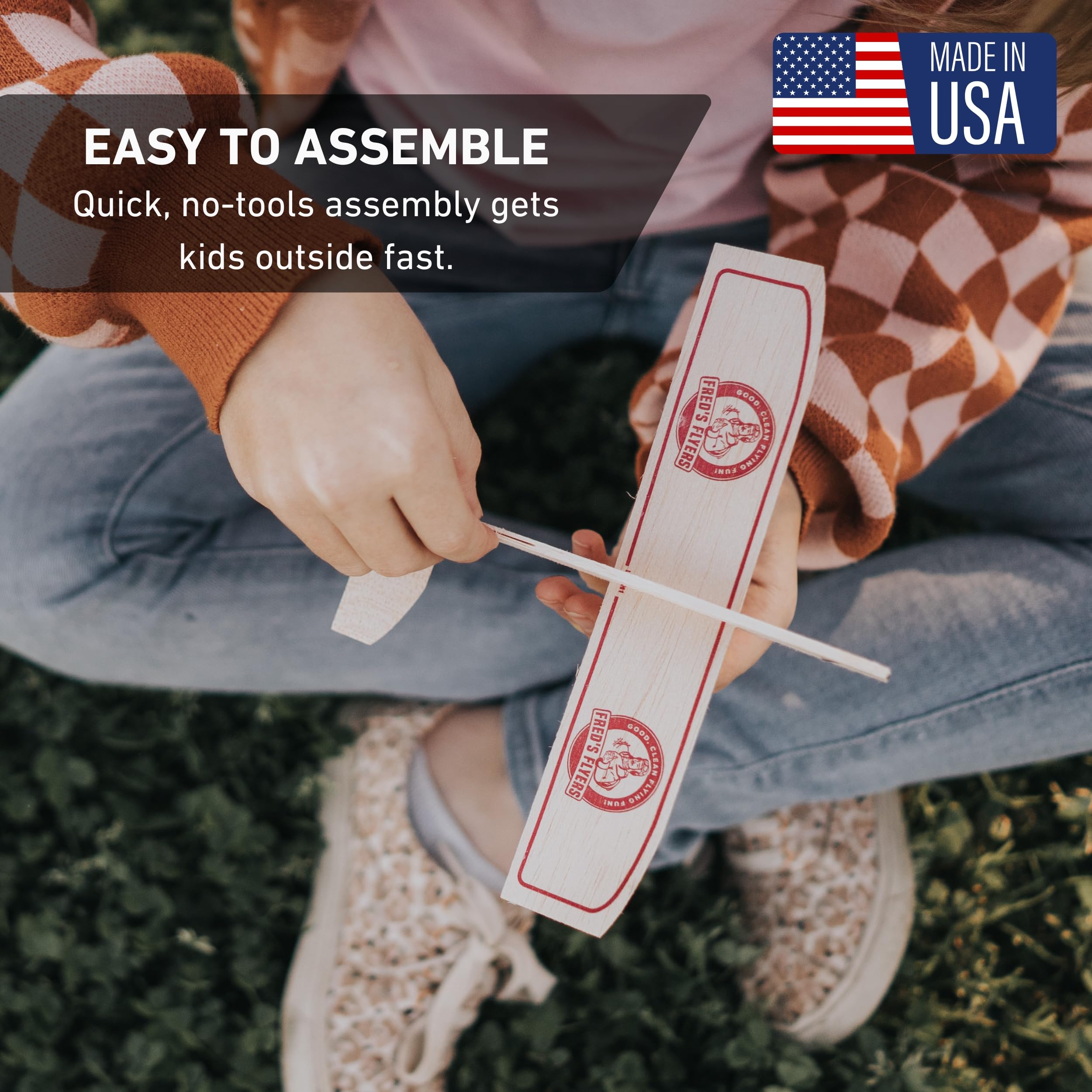 classroom STEM activity with balsa airplanes