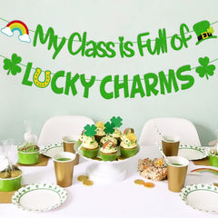 Banner made from environmental friendly glitter cardstock