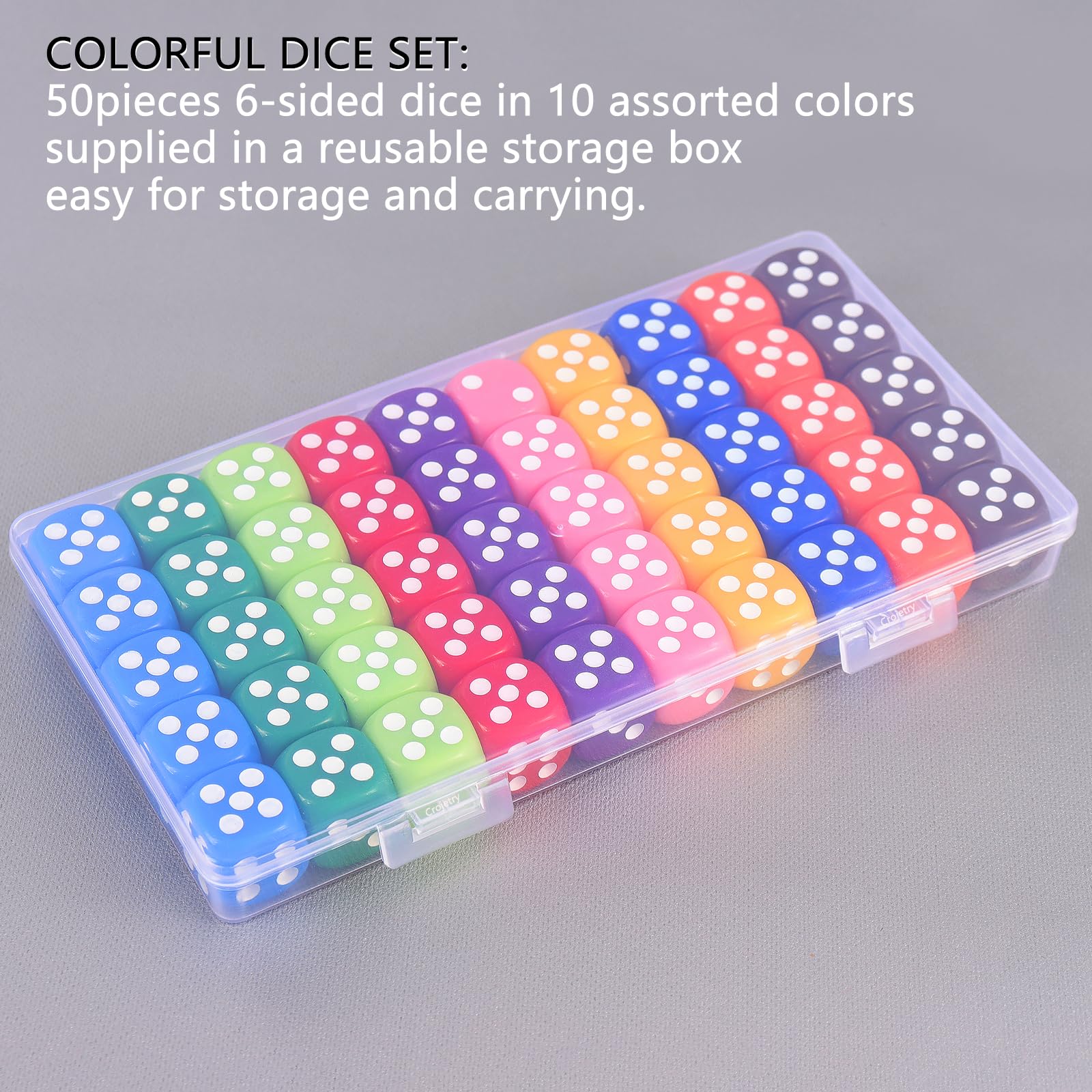 Board games dice set for classrooms