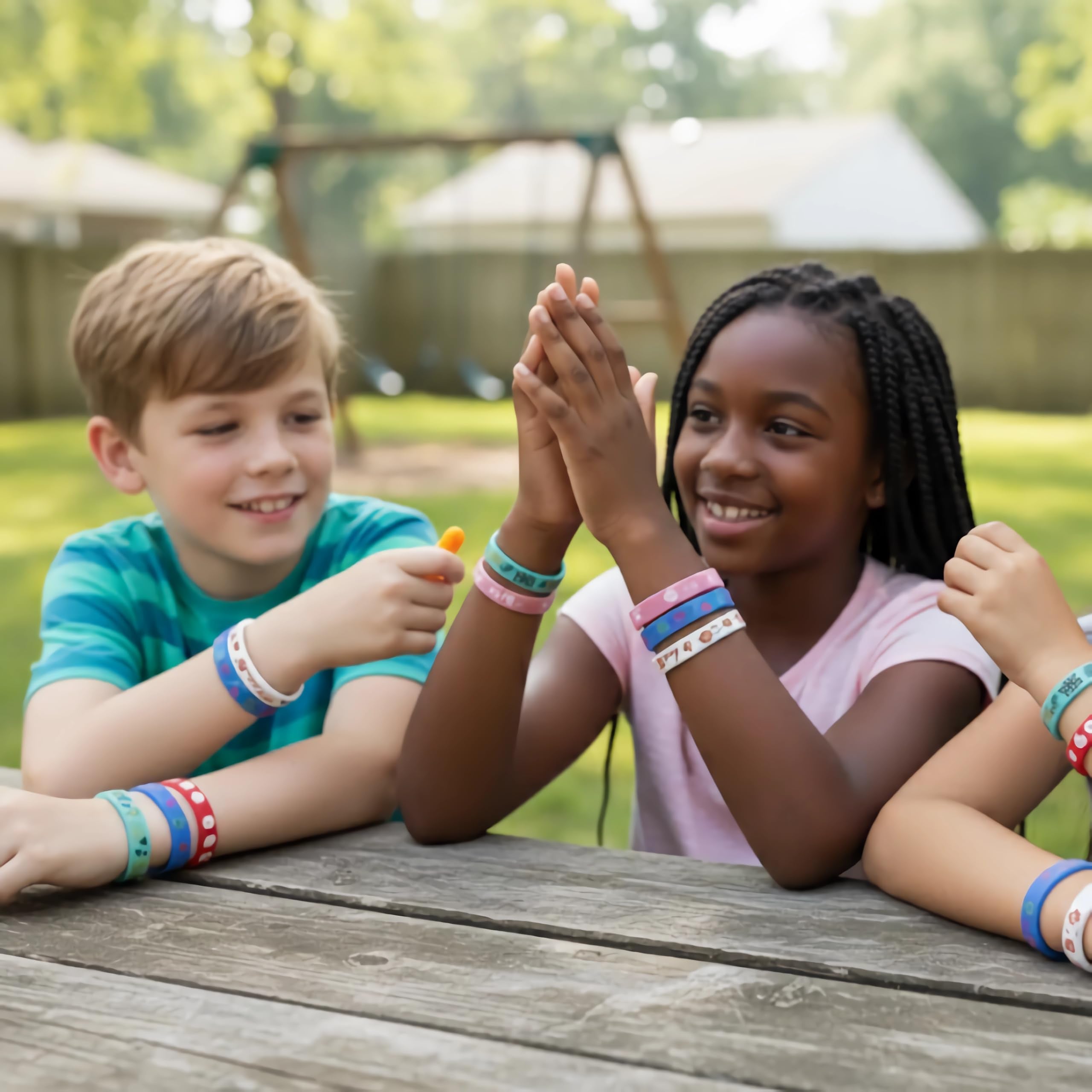 Durable silicone wristbands with tropical designs for celebrations