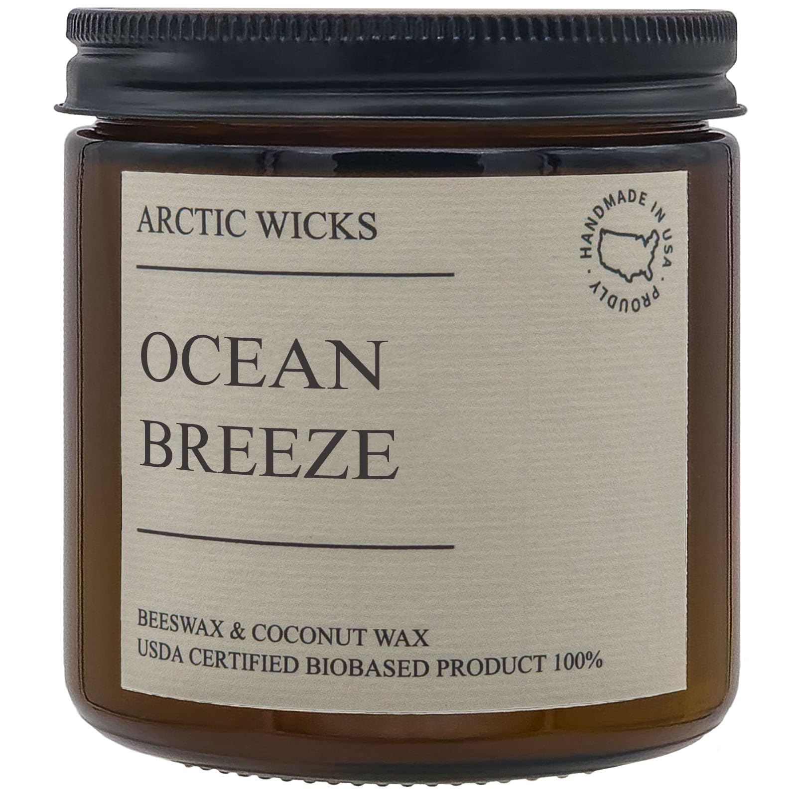 Clean burning candle with filtered beeswax