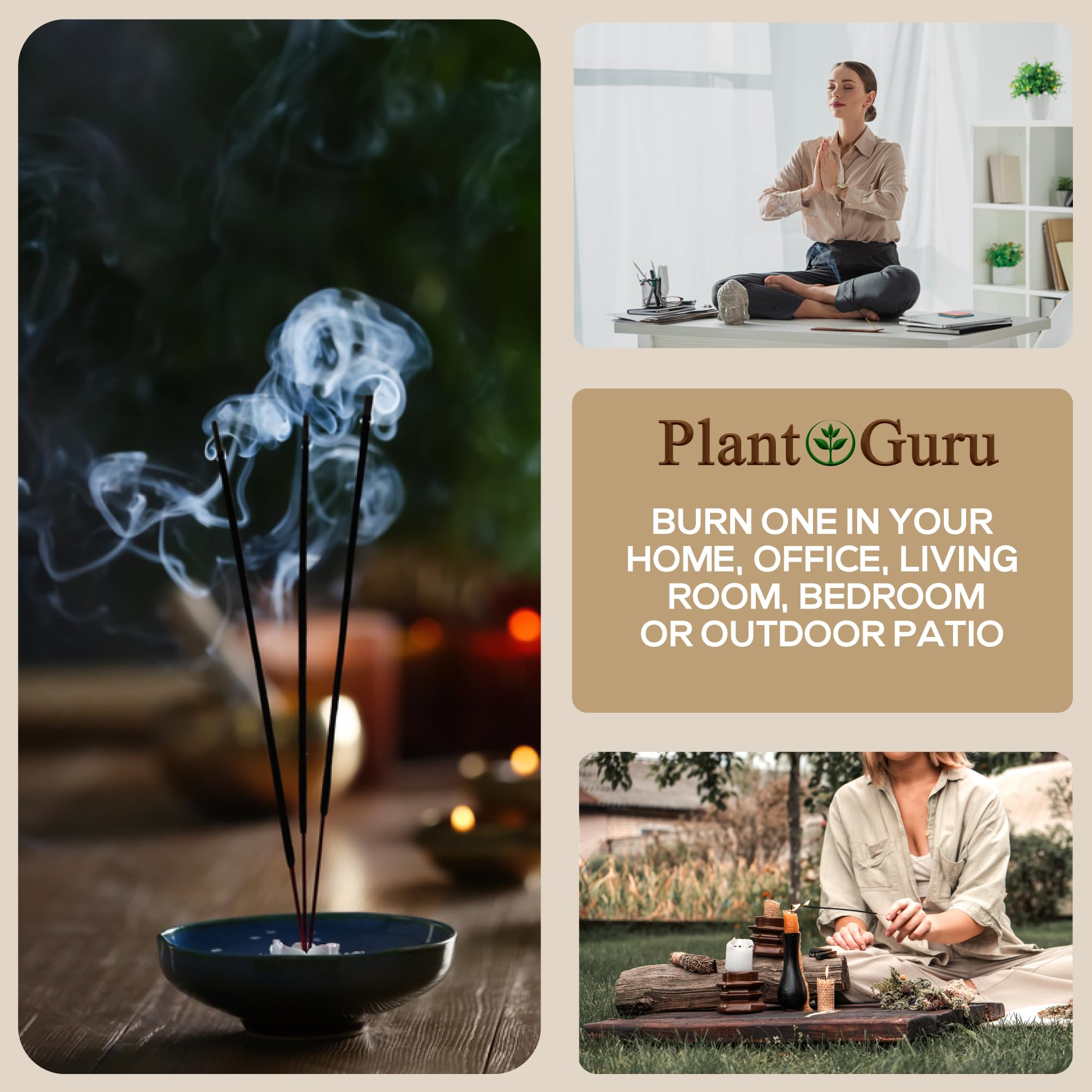 Clean burning incense sticks with no toxic fumes