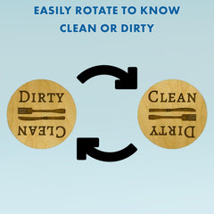 Clean dirty indicator rotates to show dish status