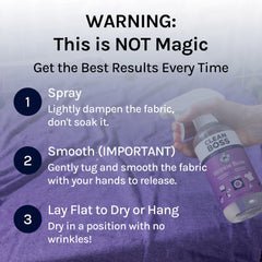 Two pack CleanBoss wrinkle release spray packaging