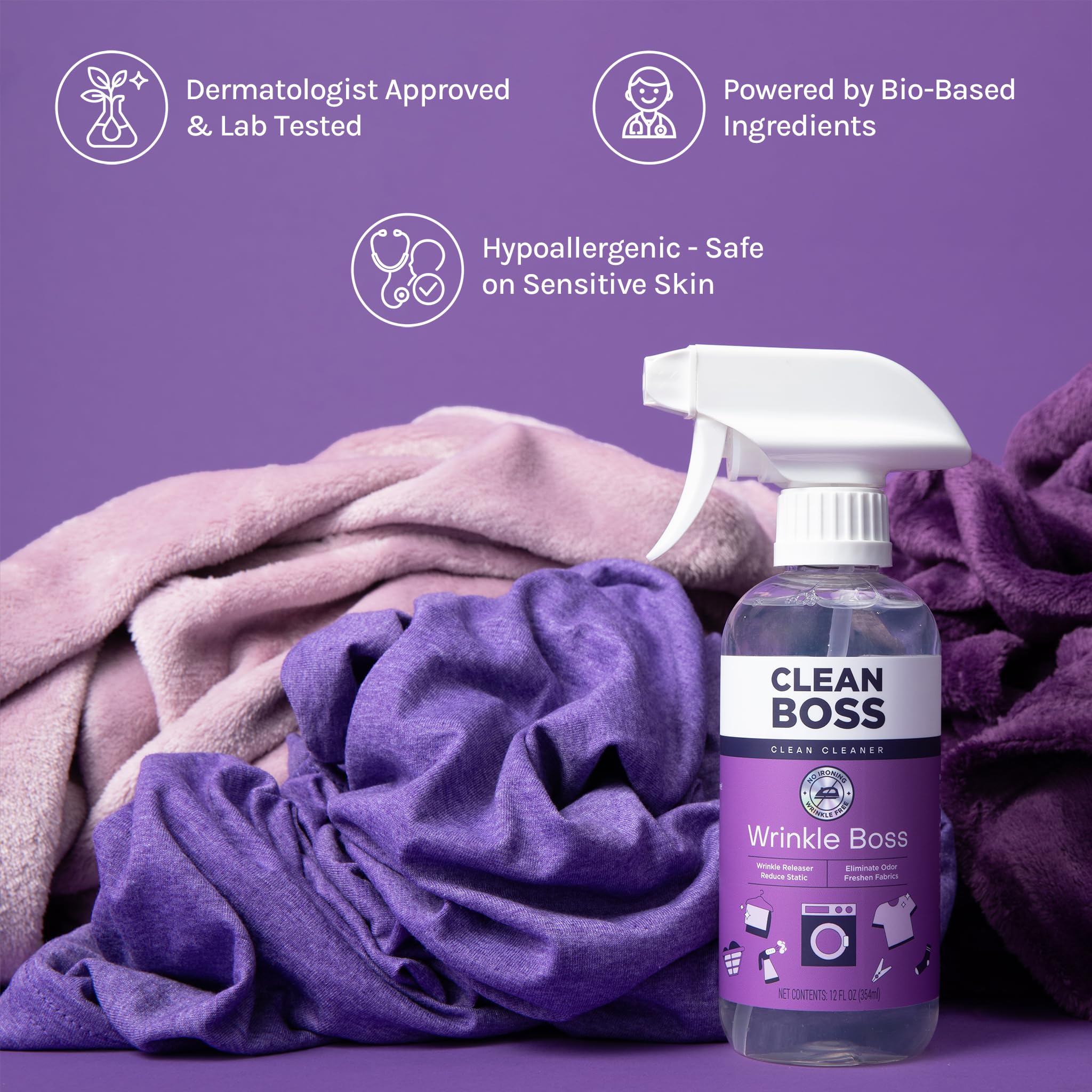 Fabric care spray suitable for cotton linen silk denim wool cashmere