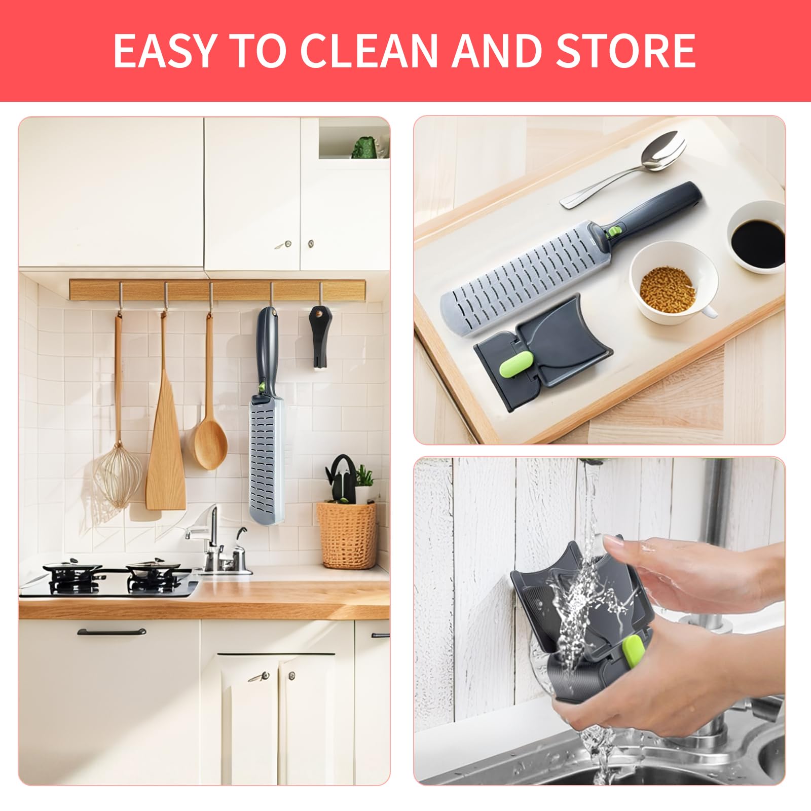 Removable blades and container with wall-mount design