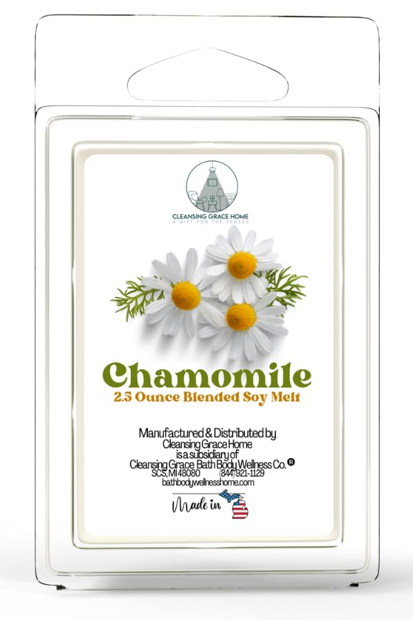 Cleansing Grace Chamomile Scented Wax Melts 6 piece pack for Tealight or UL-listed warmer phthalate-free