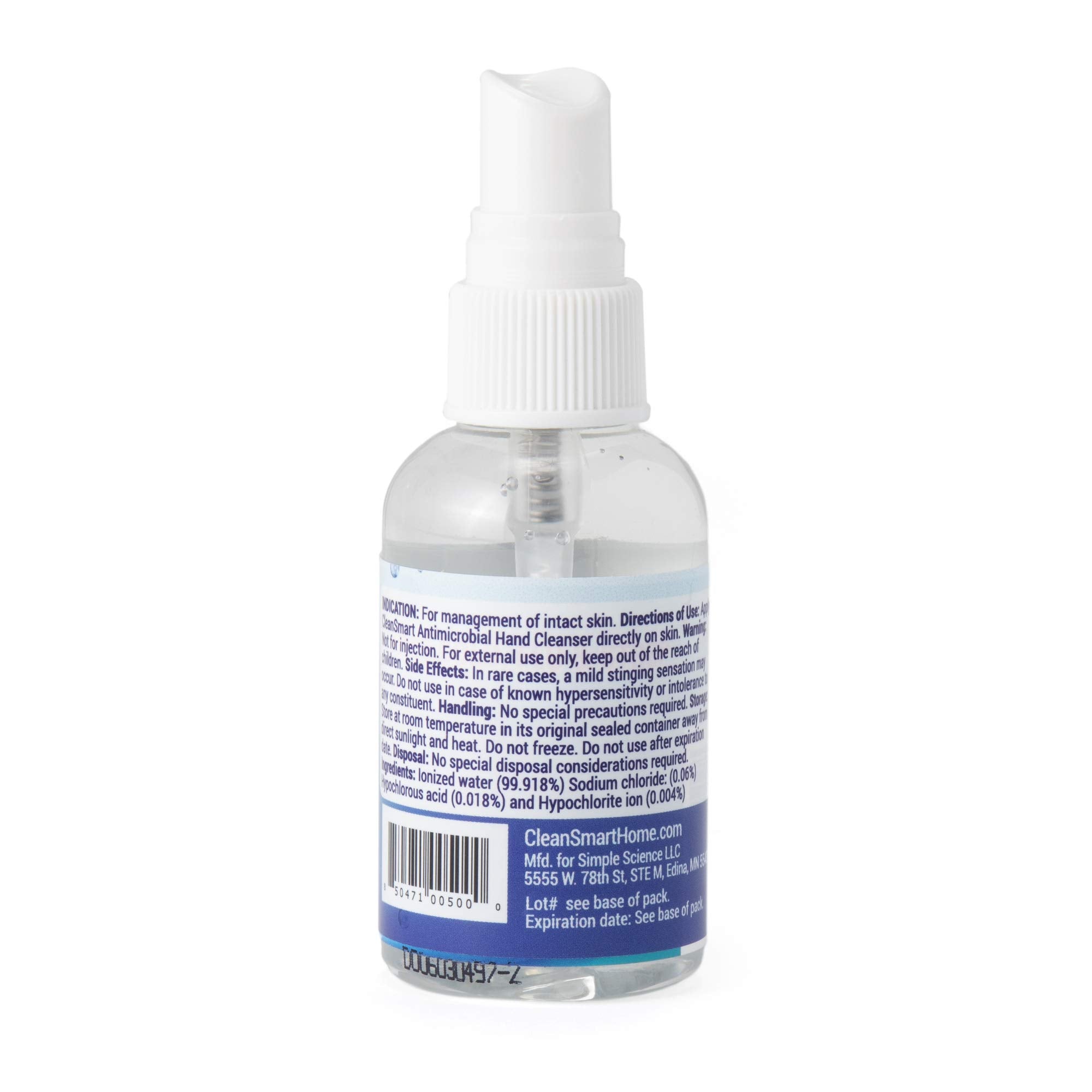 Backpack purse car carry CleanSmart spray cleanser