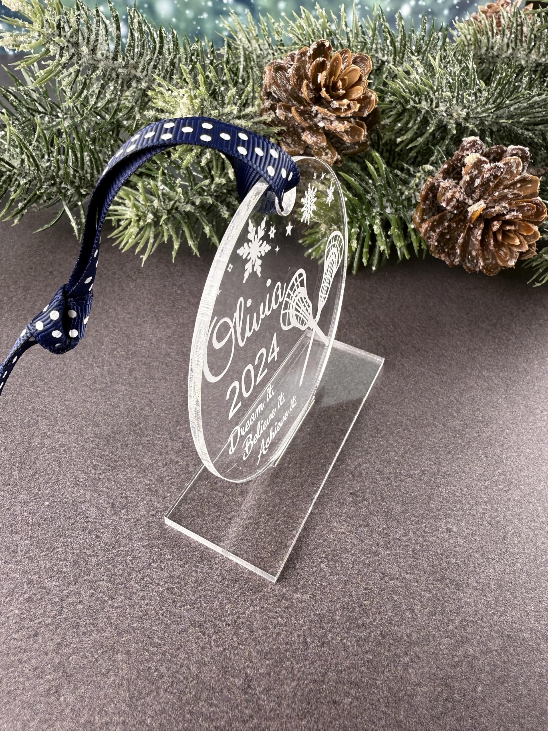 2018 Christmas ornament lacrosse keepsake