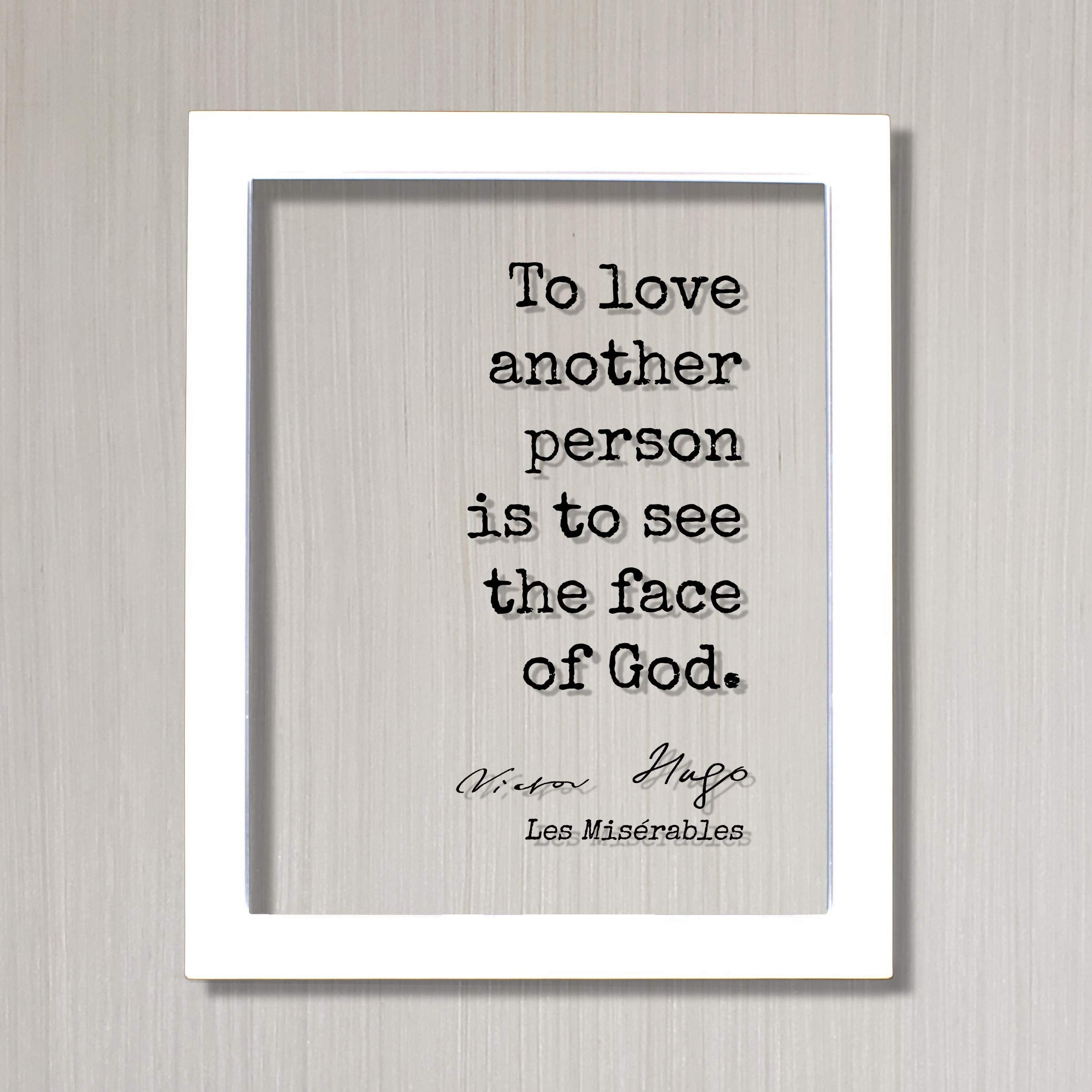 Floating Quote clear acrylic print with black text option