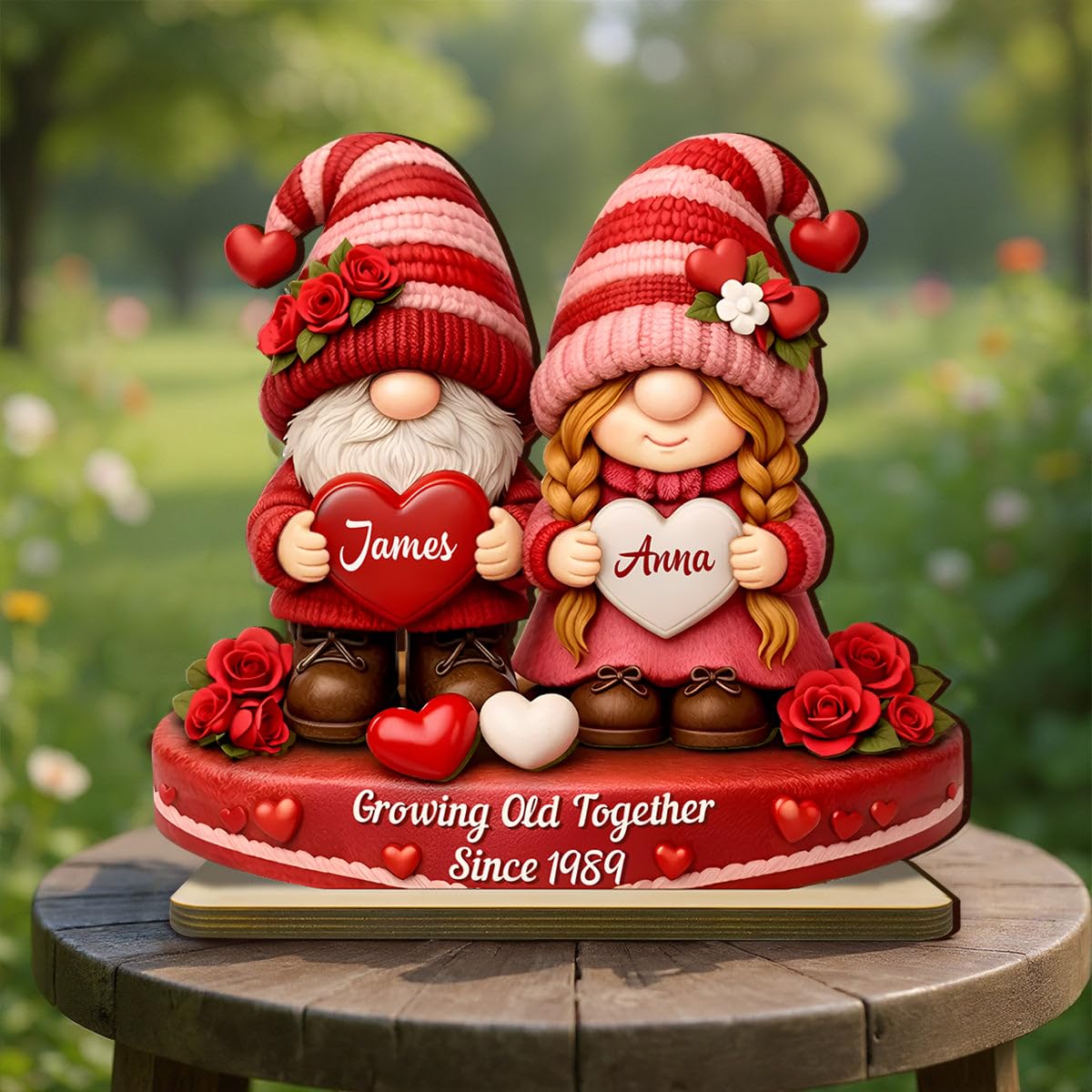 Romantic Couple acrylic photo plaque 6x8 display