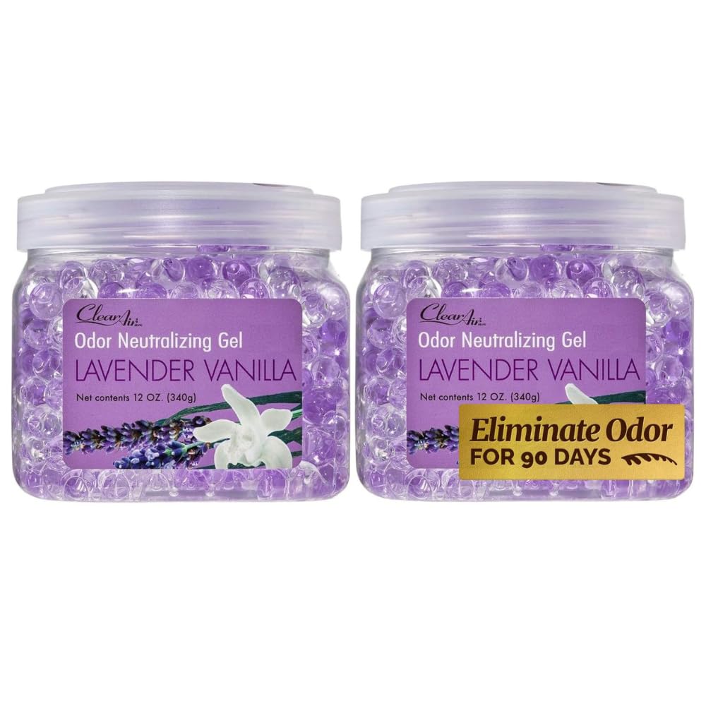 Clear Air Odor Eliminator Gel 12 oz jar two-pack