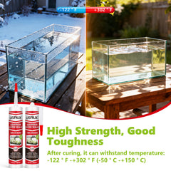 strong adhesion moisture cured silicone for aquariums