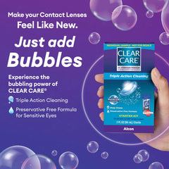 Preservative-free CLEAR CARE Plus contact lens solution
