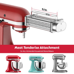 Clear cover and durable stainless steel gears on KitchenAid tenderizer