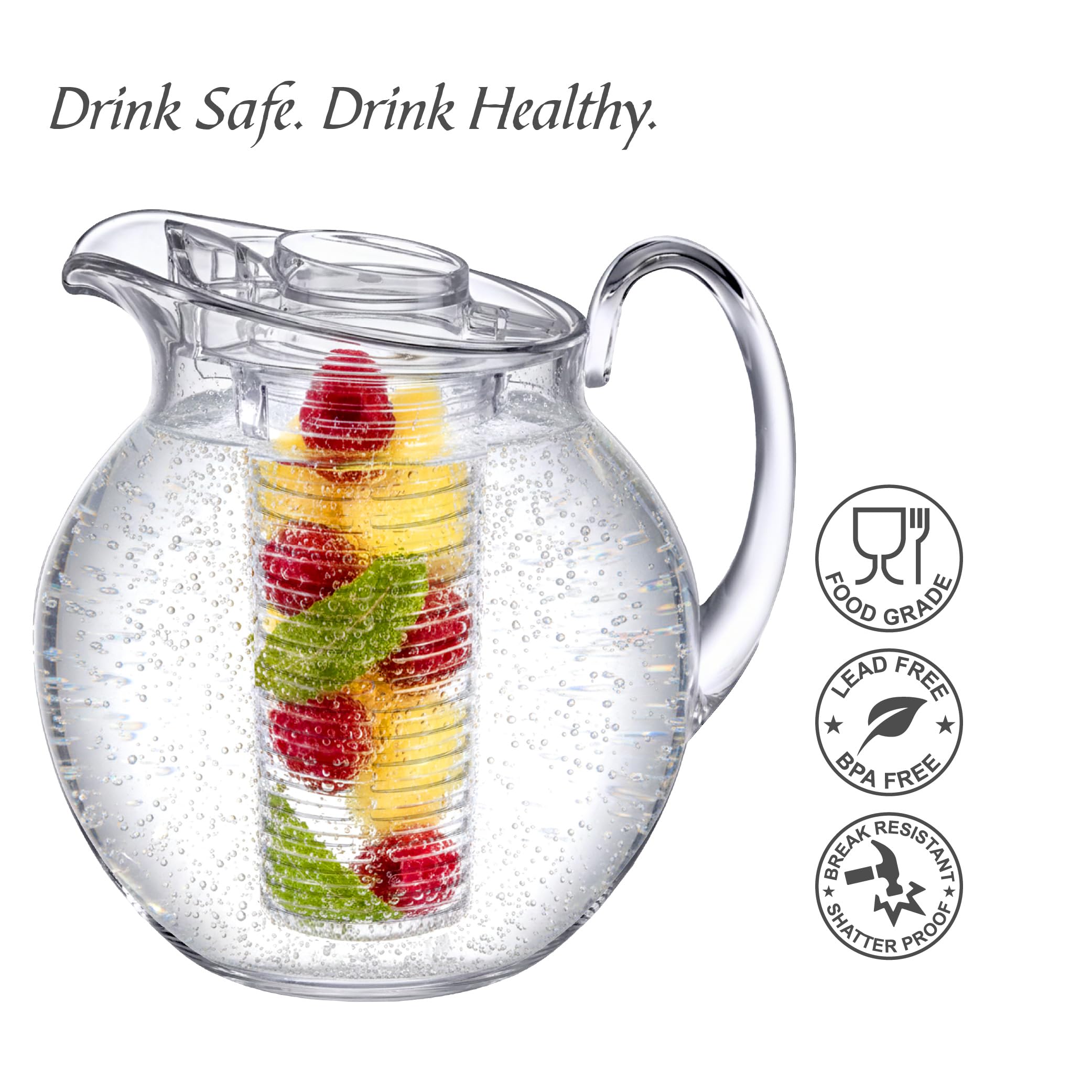 fridge jug for juice iced tea and lemonade 120 oz