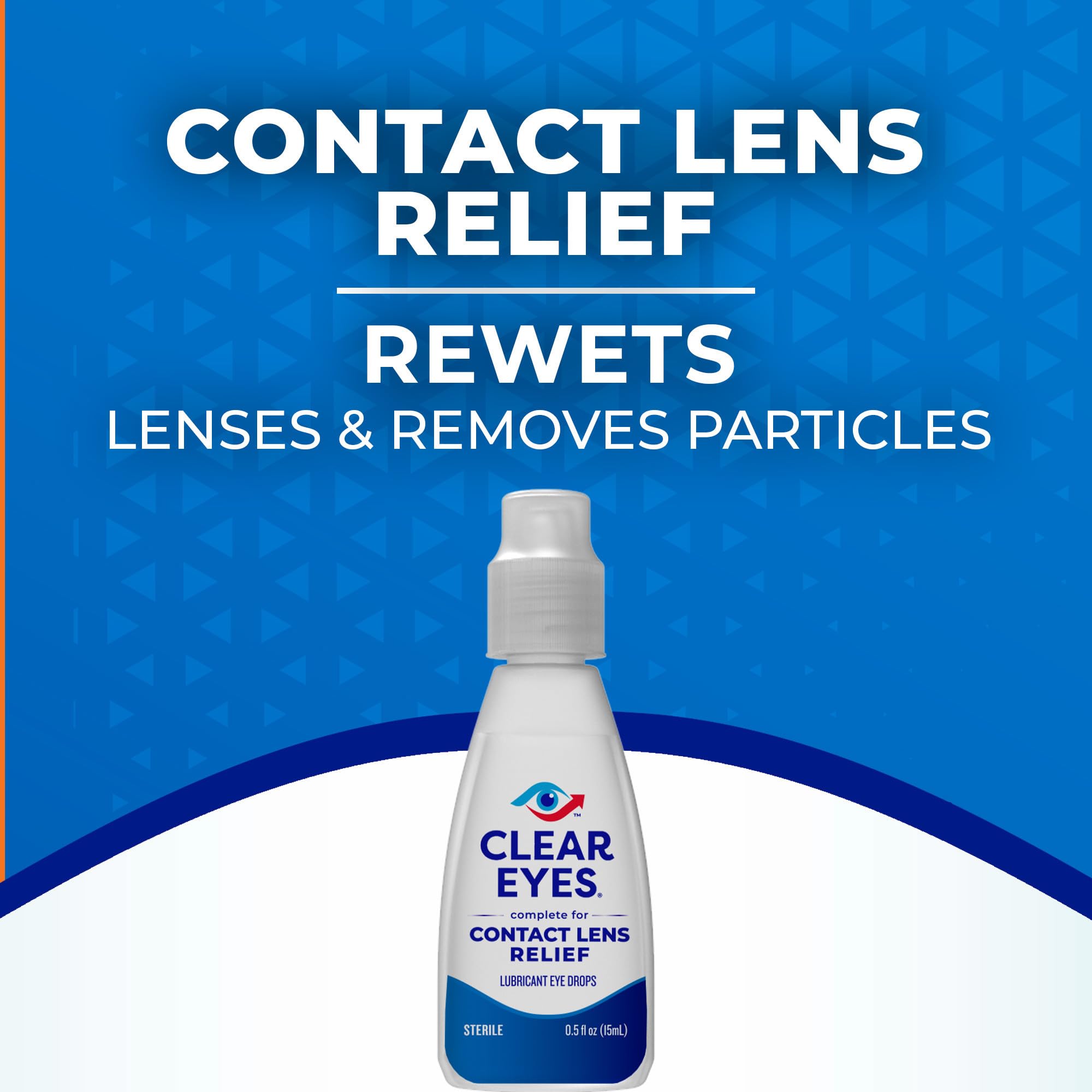 0.5 fl oz bottle of Clear Eyes eye drops