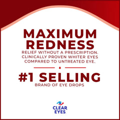 Maximum Redness Relief Clear Eyes eye drops 0.5 oz