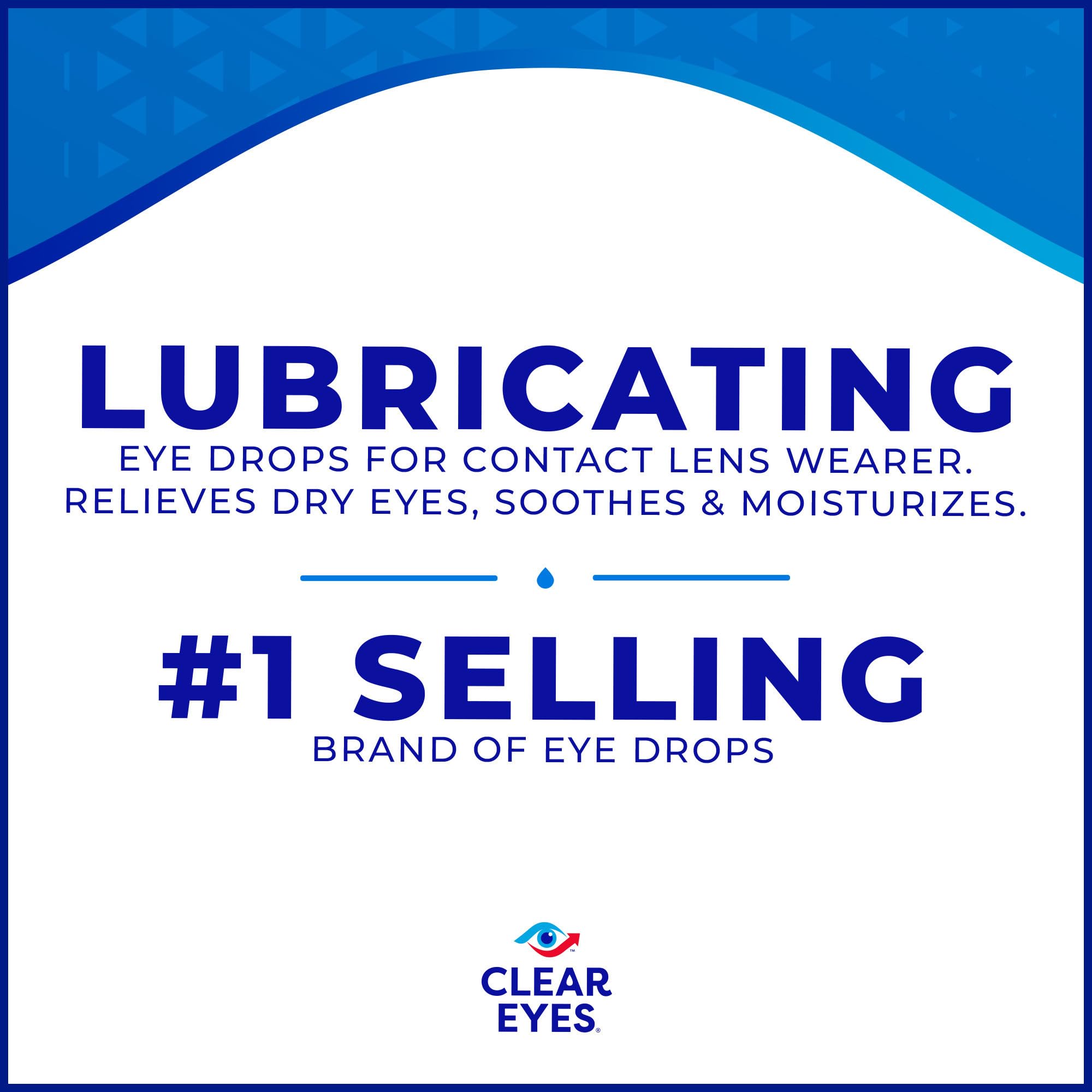 Clear Eyes lubricating eye drops for contact lens wearers
