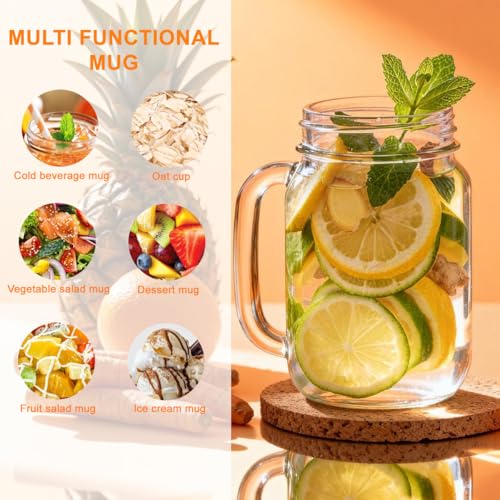 17oz clear glass drinkware for cocktails and smoothies
