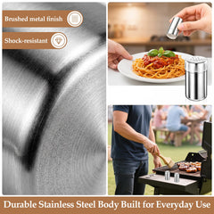 Clear lid for easy spice identification and storage
