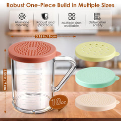 Clear PC seasoning shaker showing contents