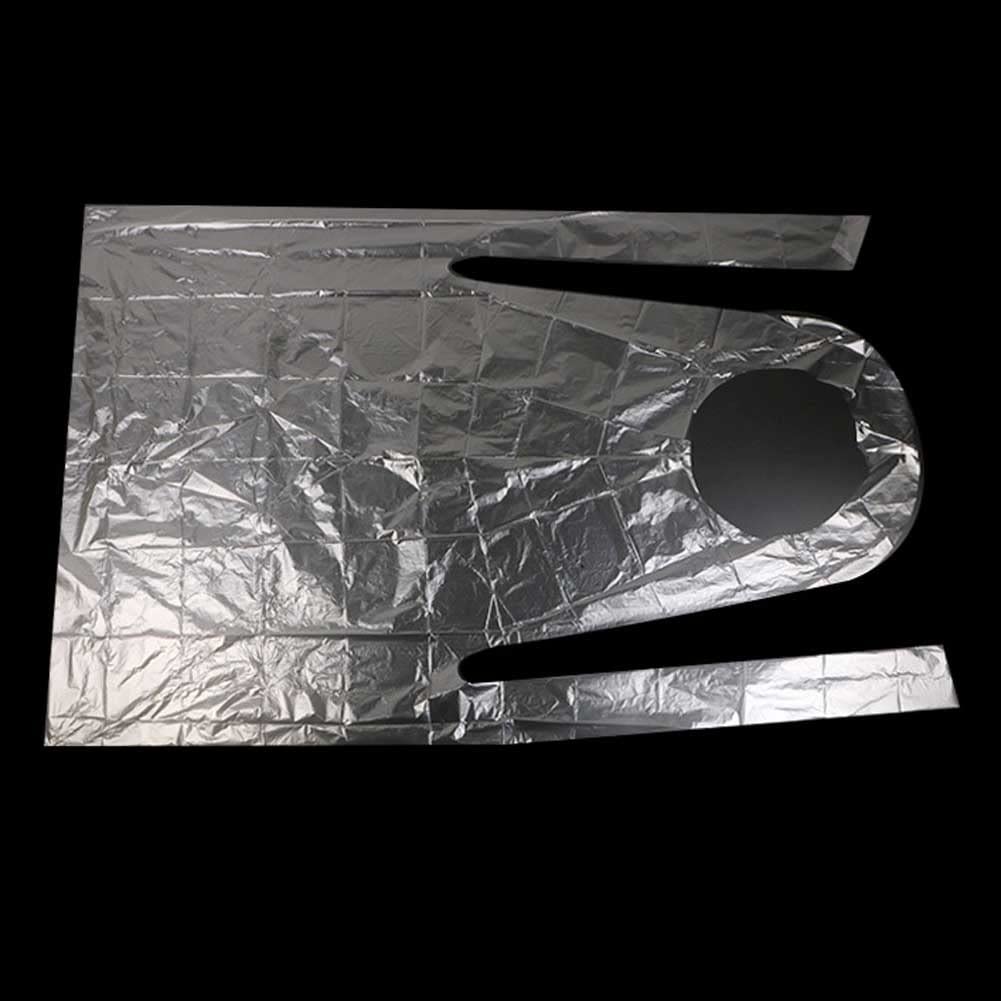 adult disposable apron clear plastic 95 x 60 cm