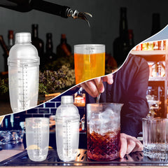 clear PC material shaker with scale