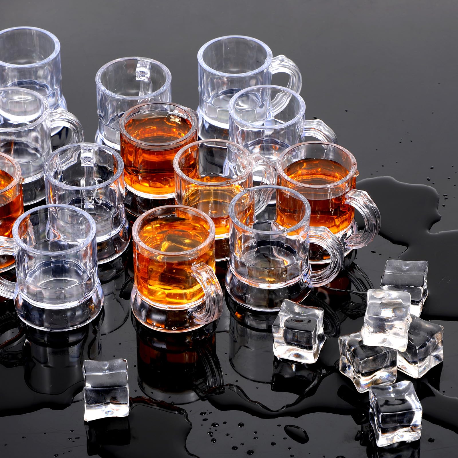 Home bar use SHENLIU mini beer mugs 48 pcs transparent
