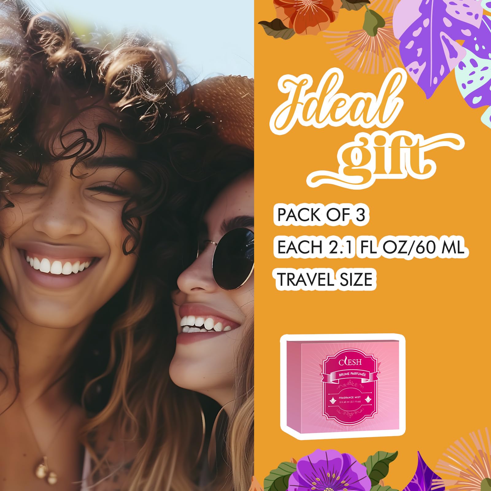 Gift-ready packaging of CLESH Body Spray for Women