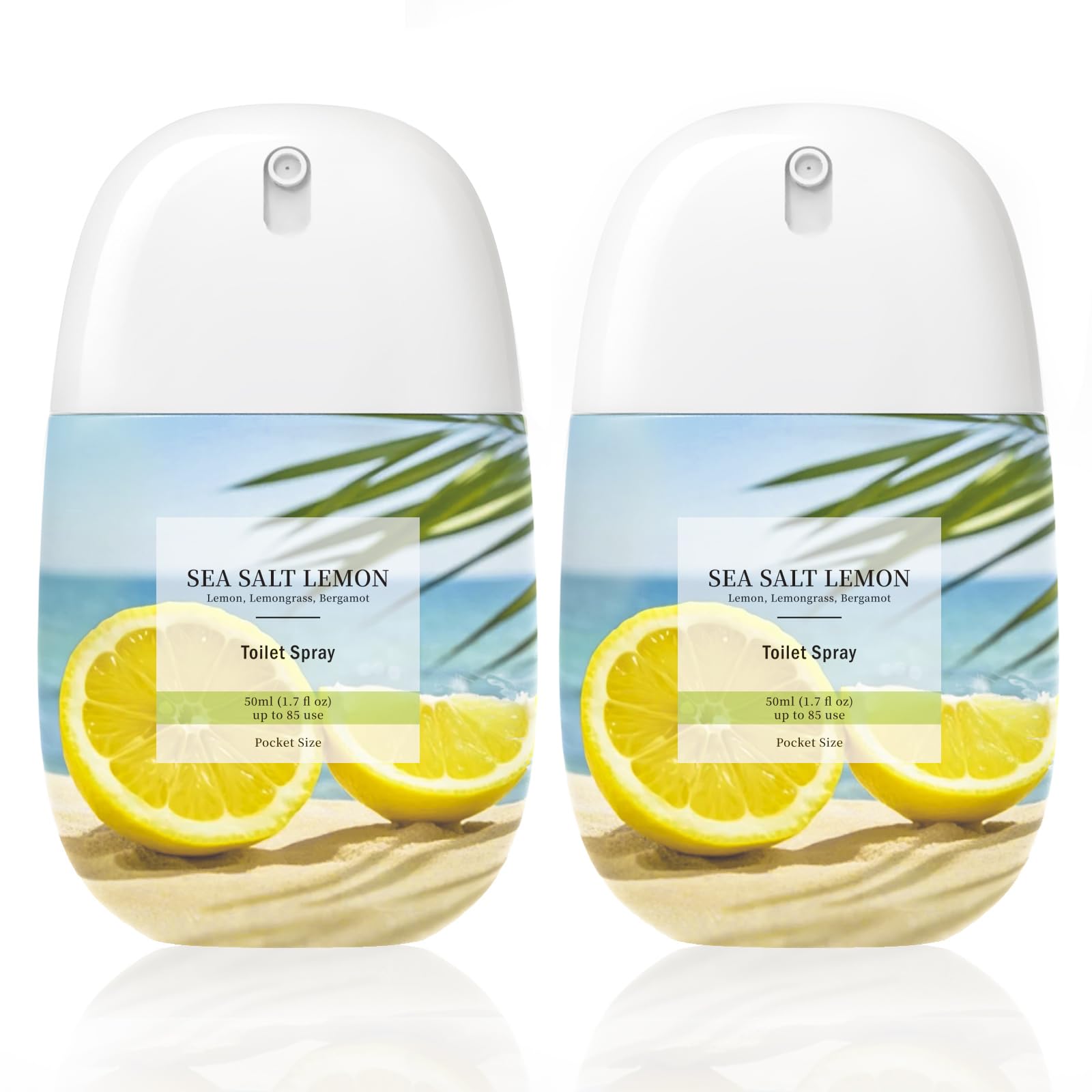Clesh Toilet Spray travel size bottle citrus sea salt lemon