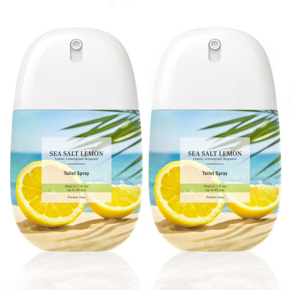 Clesh Toilet Spray travel size bottle citrus sea salt lemon