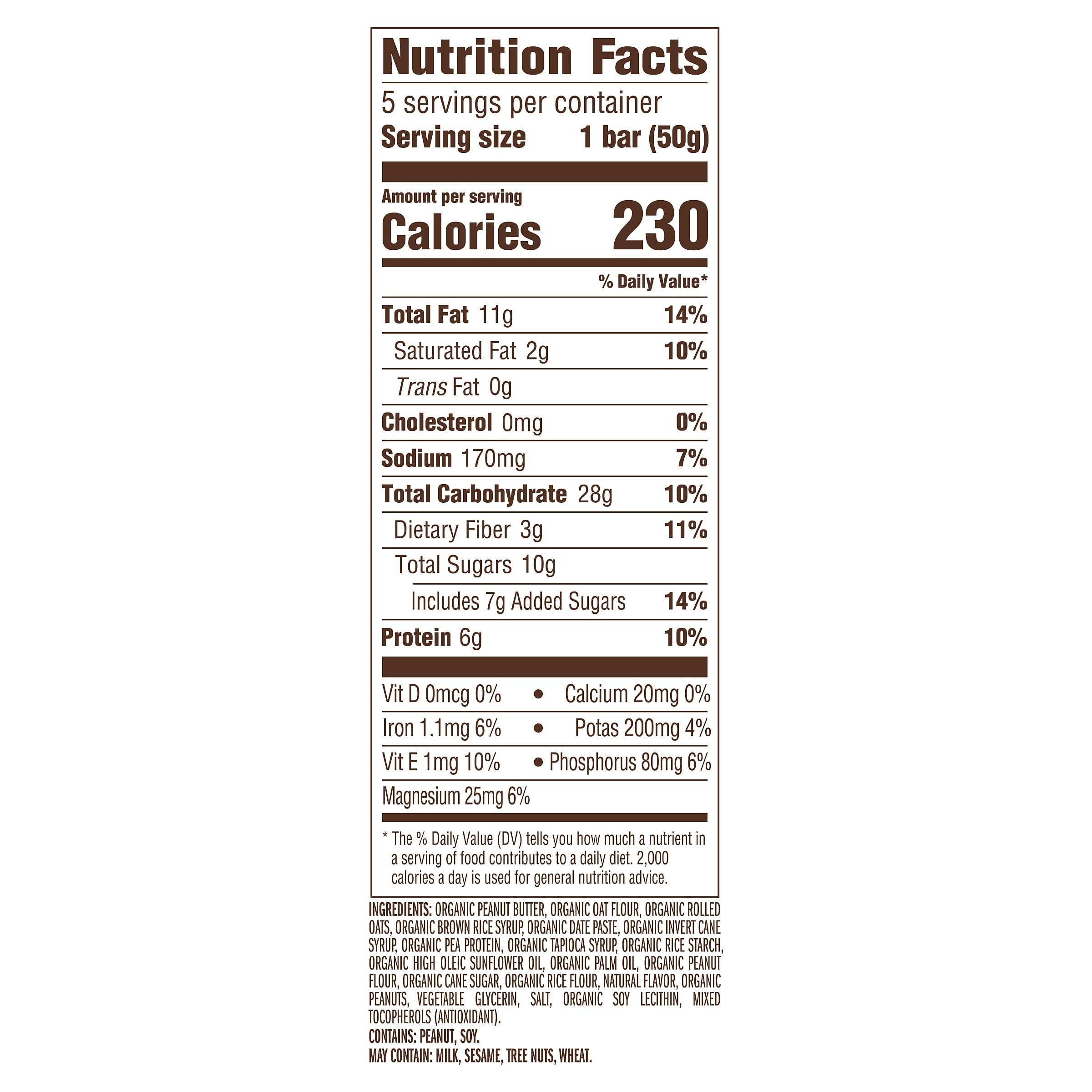 CLIF Nut Butter Bar energy snack peanut butter 1.76 oz bar