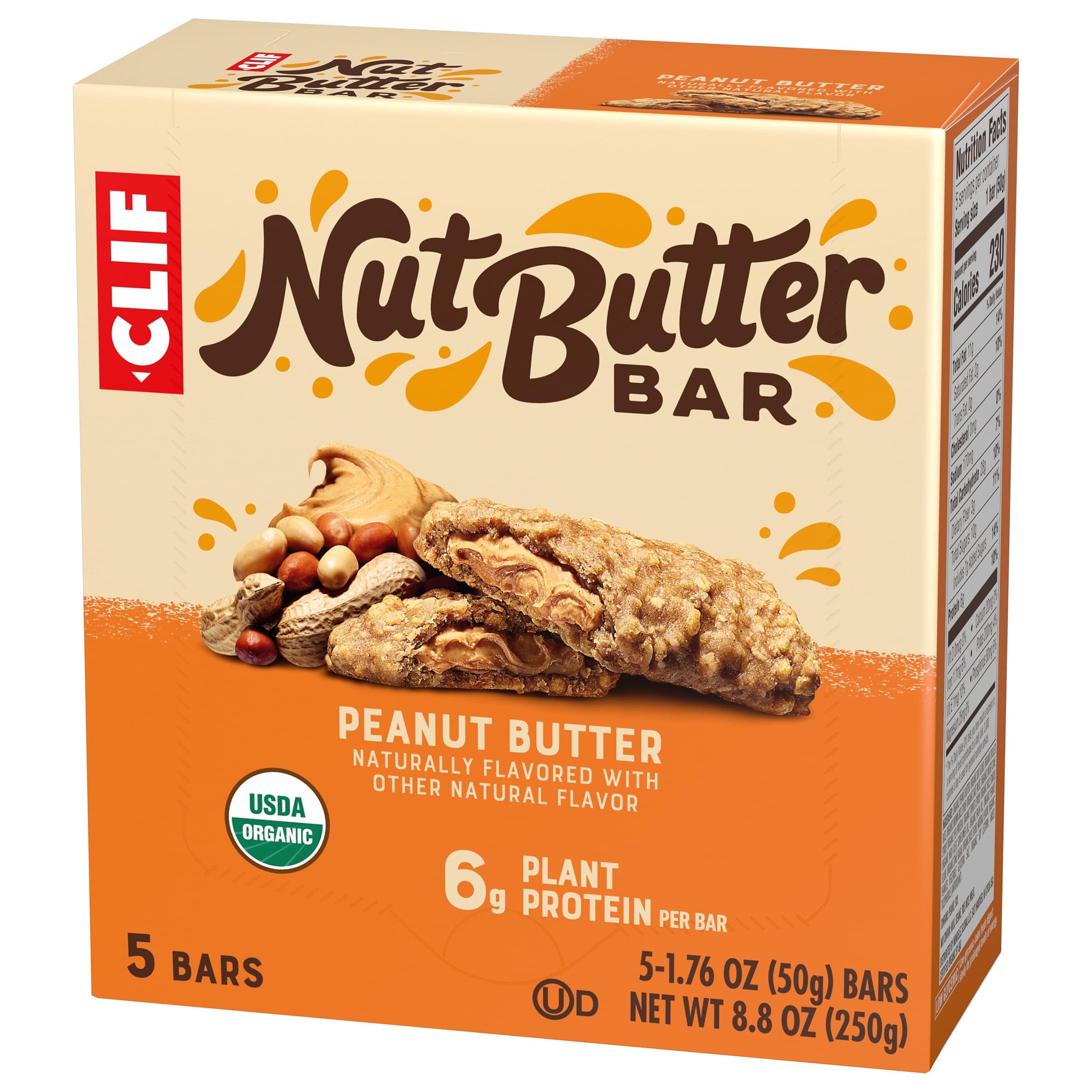 Office snack CLIF Nut Butter Bar peanut butter