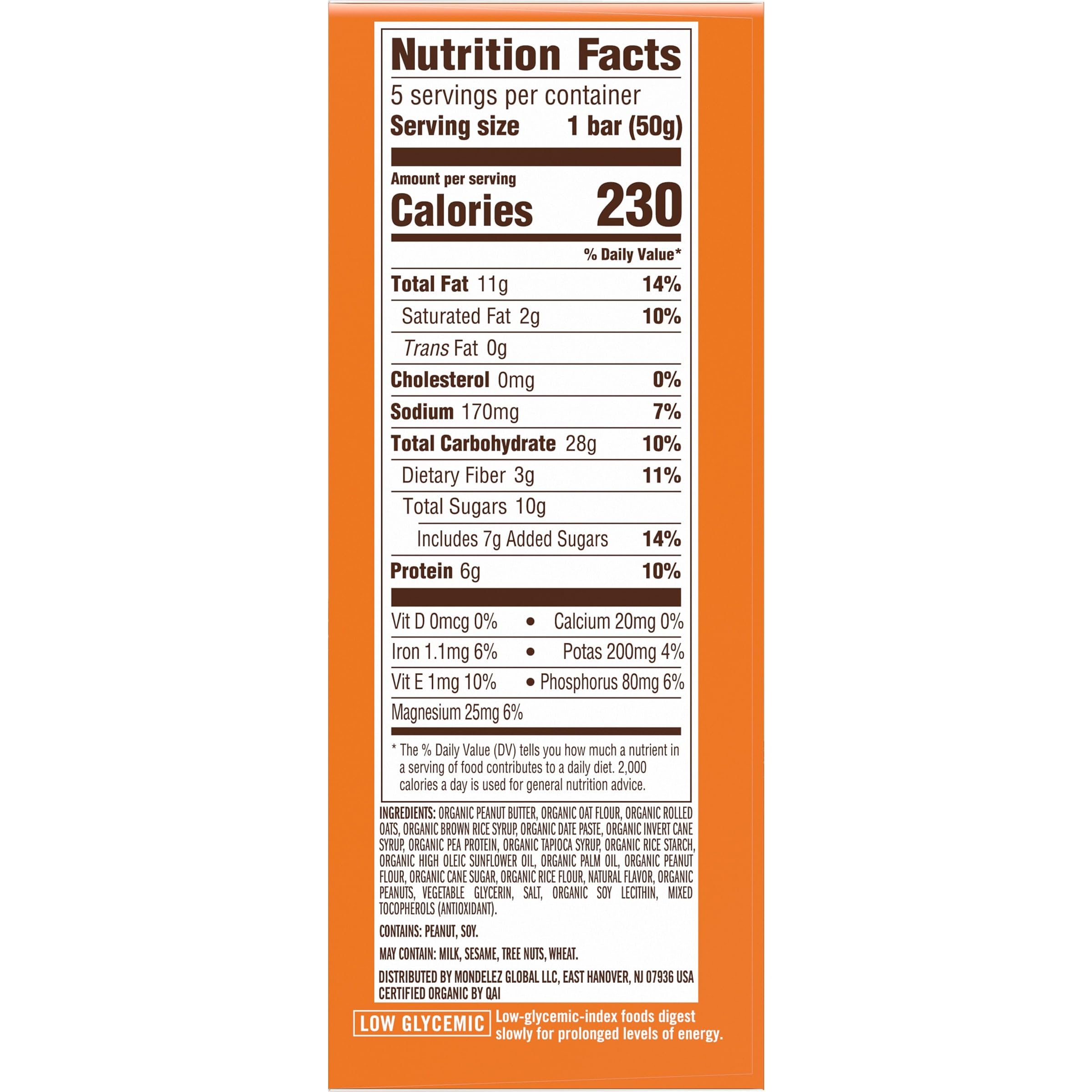 On-the-go snack CLIF Nut Butter Bar peanut butter