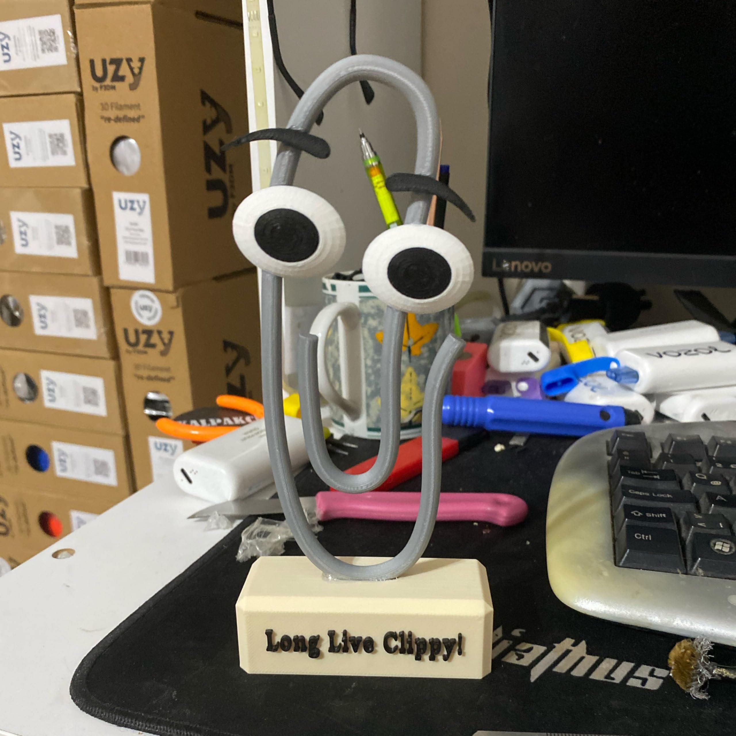 Clippy office decor compact desk accent