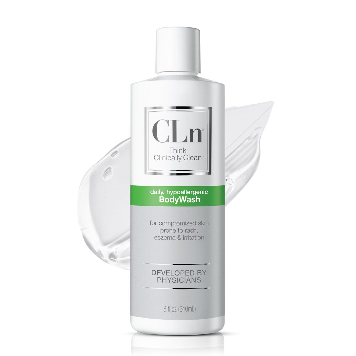 CLn BodyWash 8 oz bottle for compromised skin