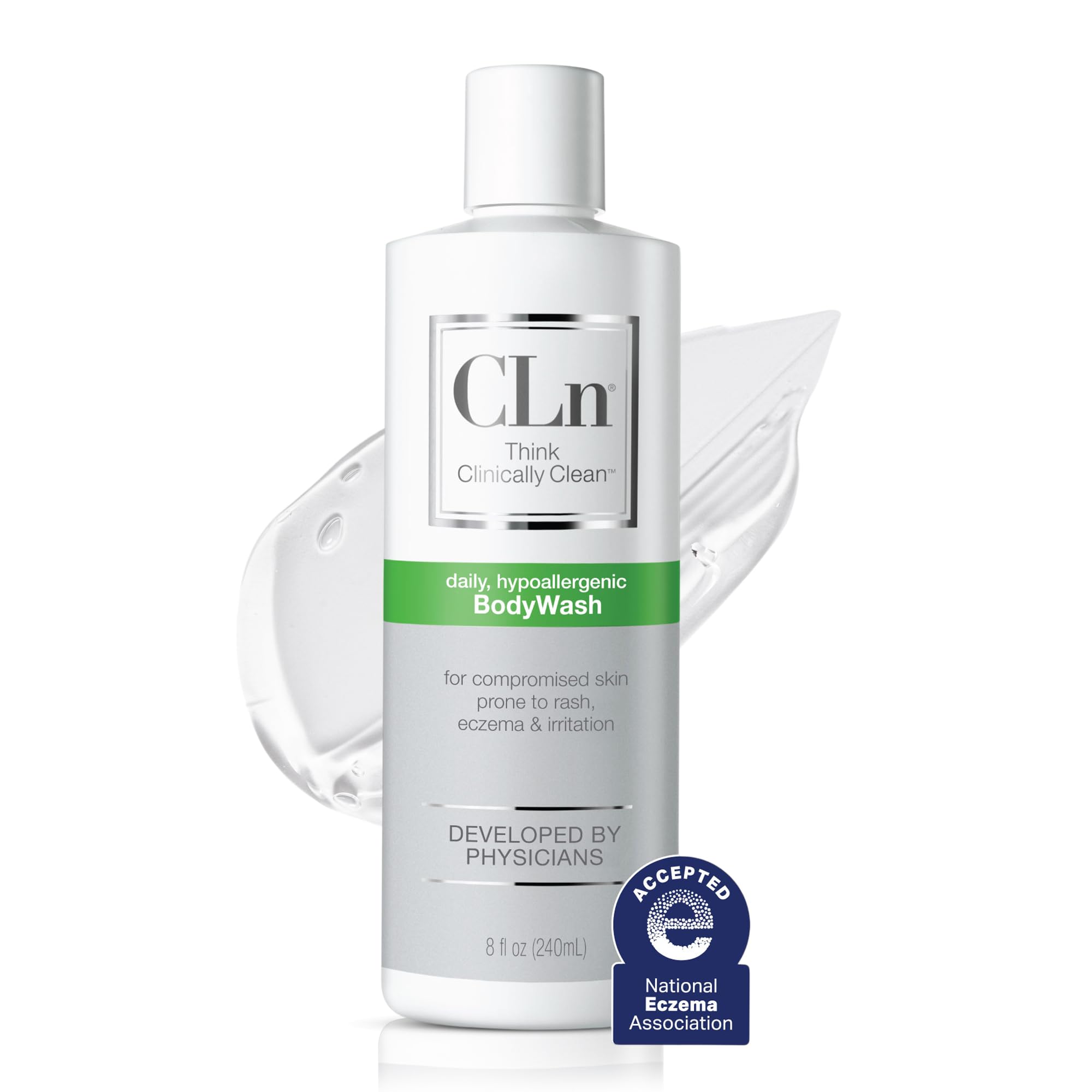 CLn BodyWash for all ages packaging label
