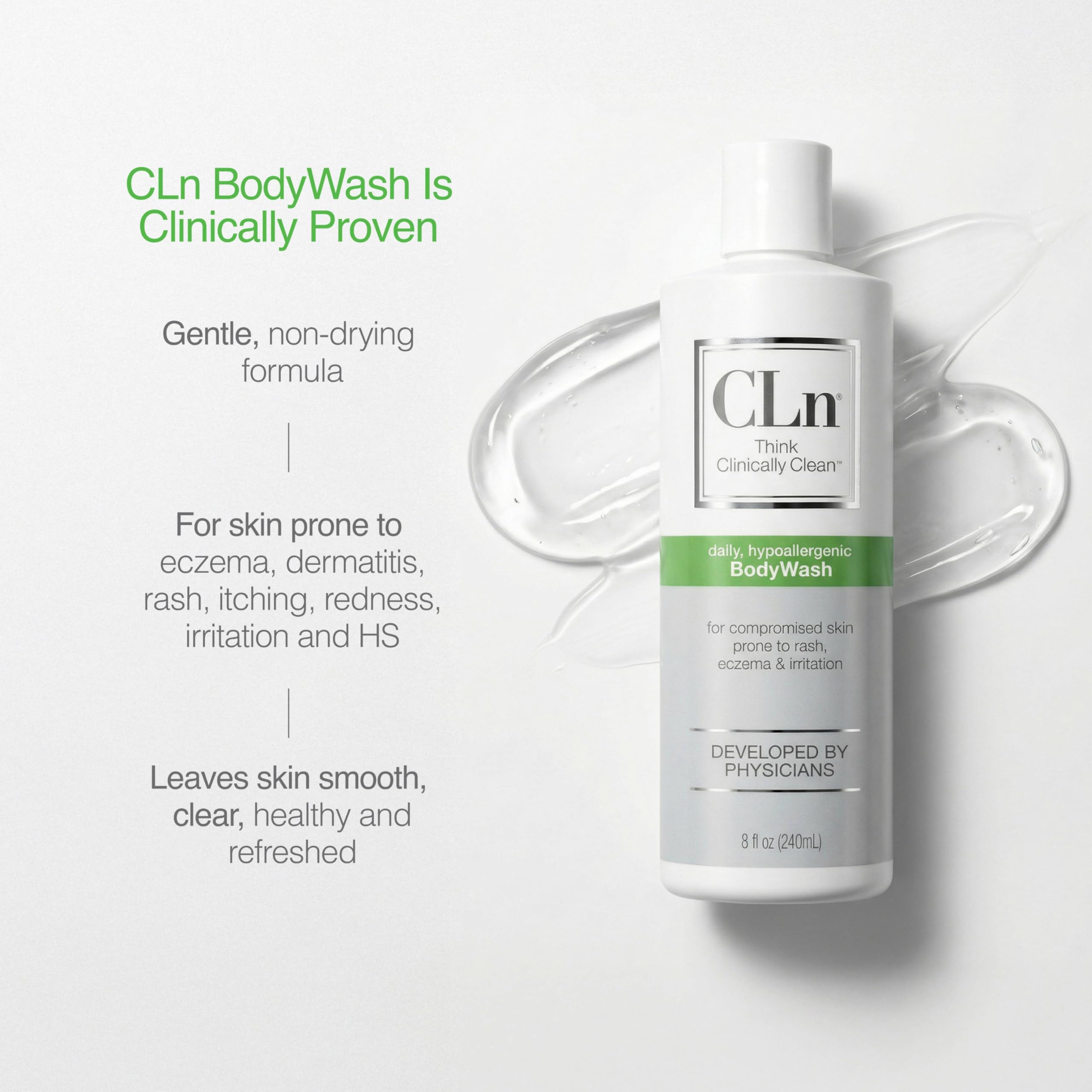 CLn BodyWash dermatitis HS support concept