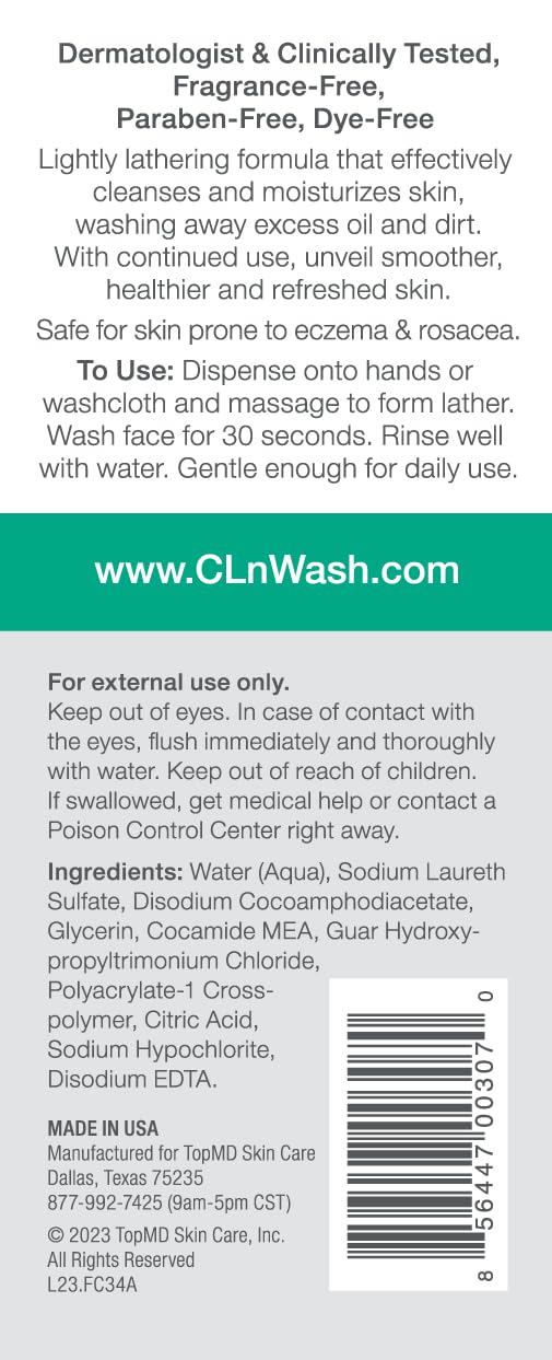 Hydrating glycerin CLn facial cleanser 3.4 oz