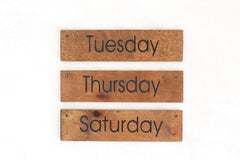 Hanging clock sign chain or jute hanging option