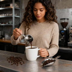 4 piece Clofiak measuring cup set in stainless steel