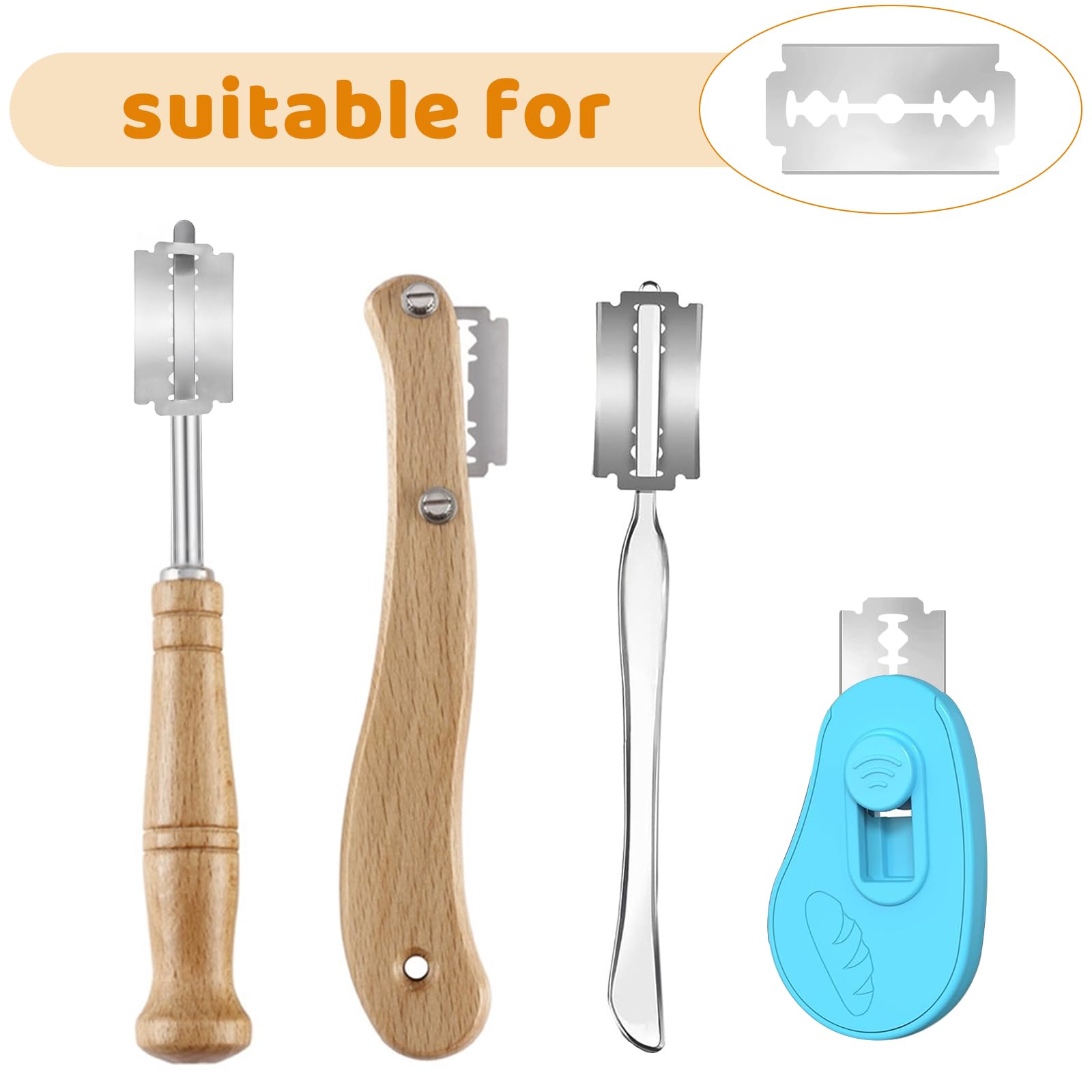Universal compatibility with standard razor bread lames